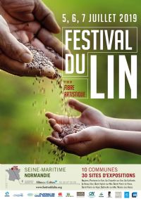 FESTIVAL DU LIN et de la Fibre Artistique. Du 5 au 7 juillet 2019 à FONTAINE LE DUN. Seine-Maritime.  10H00